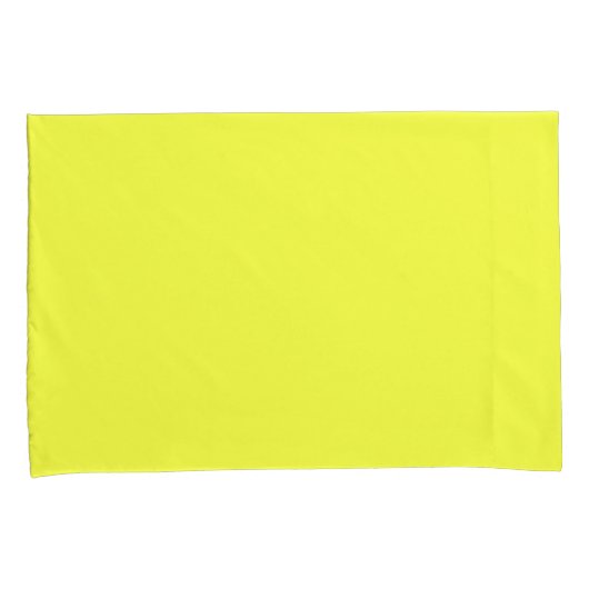 Single Pillowcase, Standard, Neongelb Kissenbezug (Vorderseite-Rechts)