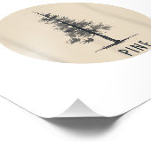 Single Pine Tree Outfit Fotodruck (Ecke)