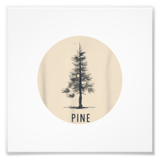 Single Pine Tree Outfit Fotodruck