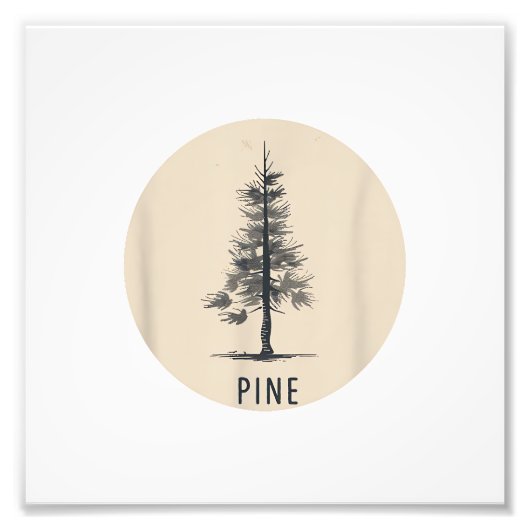 Single Pine Tree Outfit Fotodruck (Vorne)