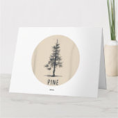 Single Pine Tree Outfit Karte (Rückseite)