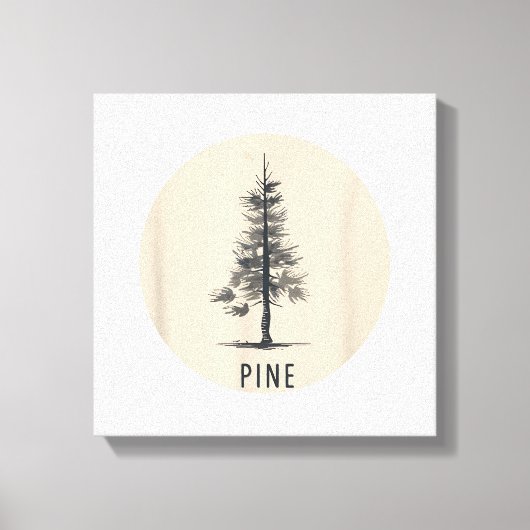 Single Pine Tree Outfit Leinwanddruck (Vorderseite)