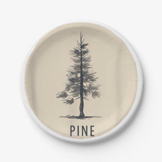 Single Pine Tree Outfit Pappteller