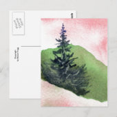 "Single Pines" Postkarte für Landstraßen (Vorne/Hinten)