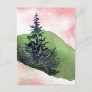 "Single Pines" Postkarte für Landstraßen