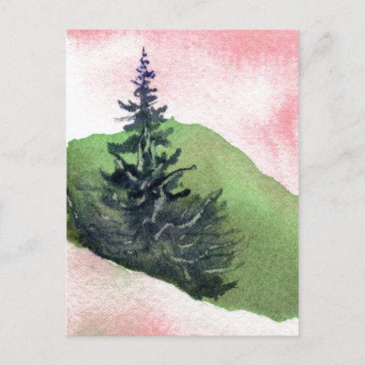 "Single Pines" Postkarte für Landstraßen (Vorderseite)