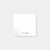 Single Pink Lavatera Notes Post-it Klebezettel (Vorderseite)