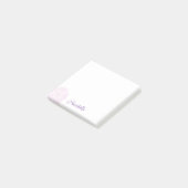 Single Pink Lavatera Notes Post-it Klebezettel (angewinkelt)