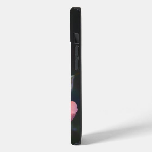 Single Pink Rose with Dew Case-Mate iPhone Hülle (Rückseite / Links)