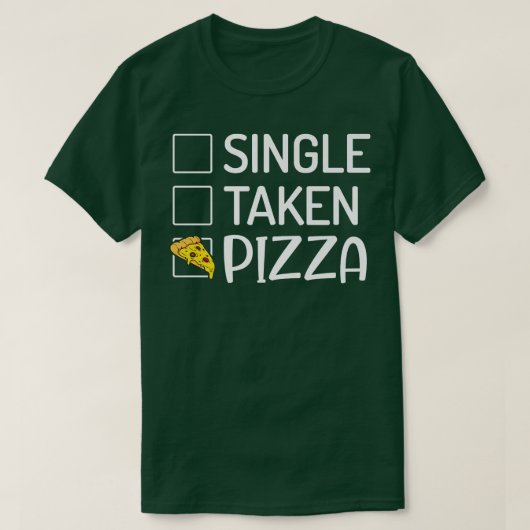 Single Pizza Snack Pizzalove Pizza T-Shirt (Design vorne)