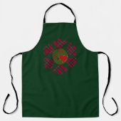 Single Plaid Snowflake Apron Schürze (Vorderseite)
