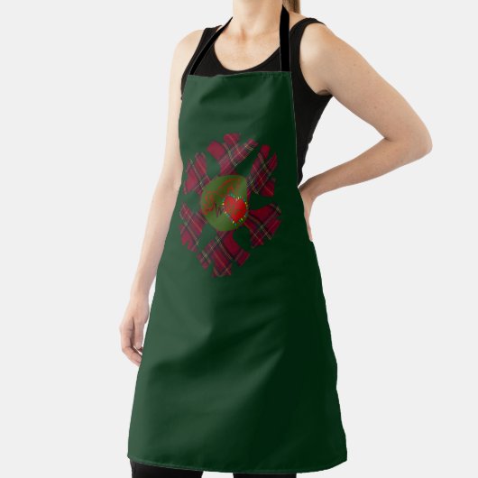 Single Plaid Snowflake Apron Schürze (InSitu)