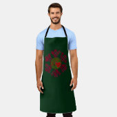 Single Plaid Snowflake Apron Schürze (Getragen)