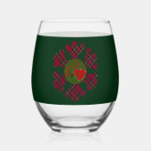 Single Plaid Snowflake Glassware Weinglas Ohne Stiel (Vorderseite)