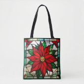 Single Poinsettia Imitate Festglas Tasche (Vorderseite)