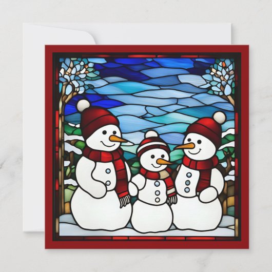 Single Poinsettias Imitate Hartglas (Vorderseite)