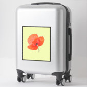 Single Poppy Anzug Sticker (Koffer)