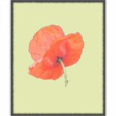 Single Poppy Anzug Sticker (Vorderseite)