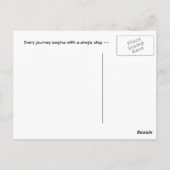 Single Postkarte (Rückseite)