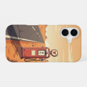 Single Pump Stop iPhone 16 Hülle (Rückseite (Horizontal))