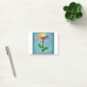 Single Rainbow Rose Post-it Klebezettel (Büro)