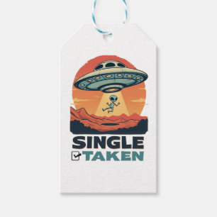 Single Raumschiff Entführung Alien Valentine Geschenkanhänger