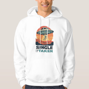 Single Raumschiff Entführung Alien Valentine Hoodie