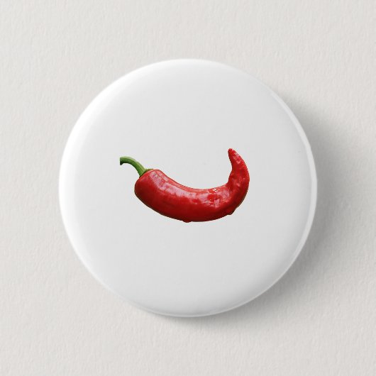 Single Red Hot Chili Pepper Button (Vorderseite)