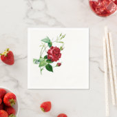 Single Red Redoute Rose Paper Napkins Serviette (Beispiel)
