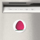 Single Red Strawberry Magnet (In Situ (Geschirrspüler))