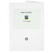 Single Red Sunflower Blank Card (Hinten)