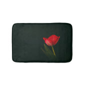 Single Red Tulip Badematte (Vorderseite)