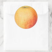 Single reifer Apfel Runder Aufkleber (Tasche)