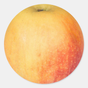 Single reifer Apfel Runder Aufkleber