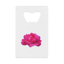 Single Rosa Blume Geldbeutel Flaschenöffner