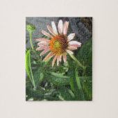 Single Rosa Blume im Gartenpuzzle Puzzle (Vertikal)