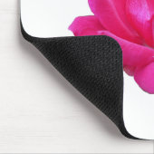 Single Rosa Blume Mousepad (Ecke)