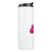Single Rosa Blume Thermosbecher (Nach links gedreht)