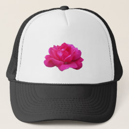 Single Rosa Blume Truckerkappe