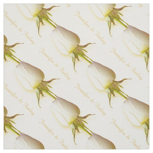 Single Rosa Hochzeit individuelle Name Stoff (Muster)