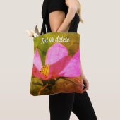Single Rosa Kosmos Blume Personalisiert Tasche (Von Nahem)