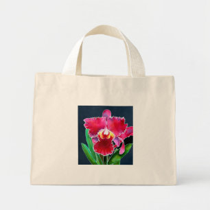 Single Rosa Orchidee Mini Stoffbeutel