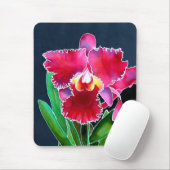 Single-rosa Orchidee Mousepad (Mit Mouse)