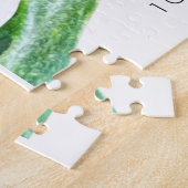 Single Rosa Rosa Blüte auf Weiß, Korinthians Verse Puzzle (Seite)