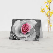 Single Rosa Rosa Muttertagskarte Karte (Gelbe Blume)
