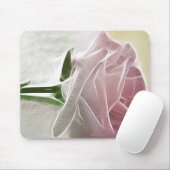 Single-rosa Rosen-Grundlagen Mousepad (Mit Mouse)