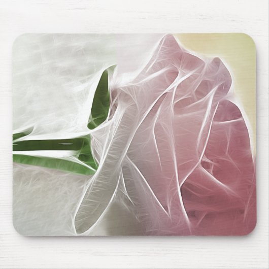 Single-rosa Rosen-Grundlagen Mousepad (Vorne)
