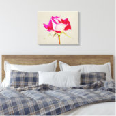 Single Rose Fotografie Leinwanddruck (Insitu (Schlafzimmer))