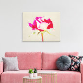 Single Rose Fotografie Leinwanddruck (Insitu (Wohnzimmer))