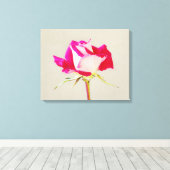 Single Rose Fotografie Leinwanddruck (Insitu (Holzboden))